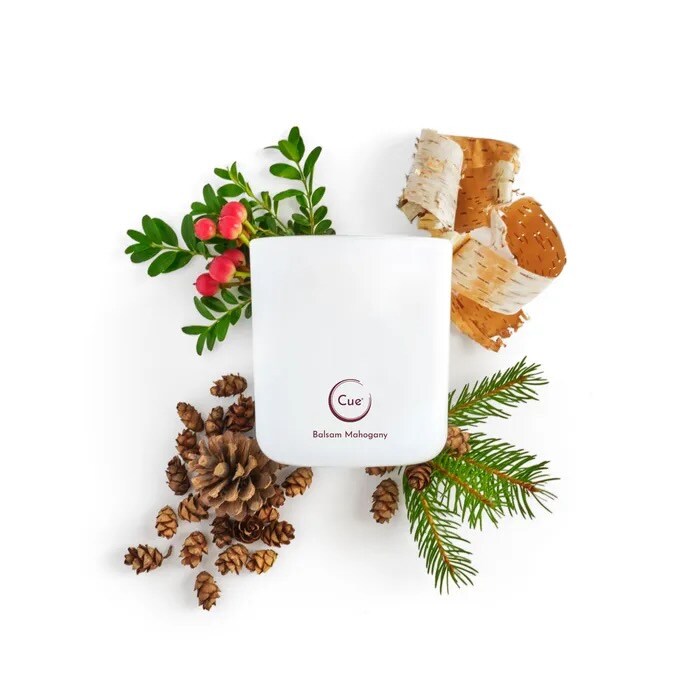 Cue Natural Glass Winter 12oz Candle